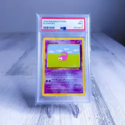 1999 POKEMON FOSSIL #55 SLOWPOKE PSA 9 - Image 1