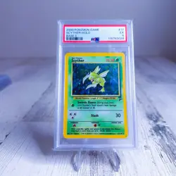 2000 Pokemon Game Base II SCYTHER HOLO 17/130 PSA 5 EX - Image 1