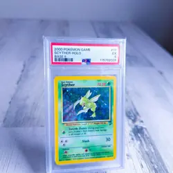 2000 Pokemon Game Base II SCYTHER HOLO 17/130 PSA 5 EX - Image 2