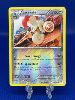Pokemon TCG Escavalier 64/119 XY Phantom Forces Reverse Holo English 2014 LP - Image 1