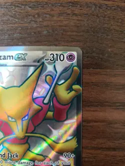 2024 POKEMON PAF EN-PALDEAN FATES 215 ALAKAZAM EX SHINY ULTRA RARE - Image 3