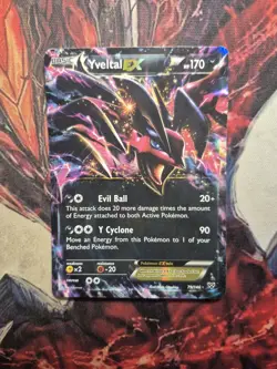 Yveltal EX Ultra Rare XY Base Set 79/146 MP/HP Pokemon TCG - Image 1