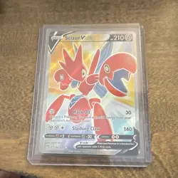 Pokemon Scizor V Full Art Ultra Rare 183/189 Darkness Ablaze 210HP Holo - Image 1