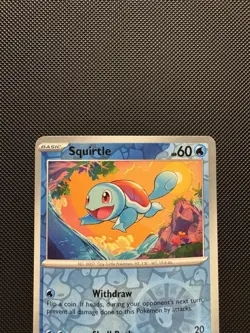 Pokemon TCG Squirtle 007/165 (Reverse Cosmos Holo) (Costco Exclusive) Near Mint - Image 3