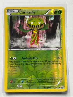 Pokemon TCG NM-M condition Carnivine 5/113 Reverse Uncommon Legendary Treasures - Image 1