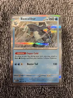 Baxcalibur Cosmos Holo Rare - 060/193 - Paldea Evolved Pokemon 2023 - Image 1