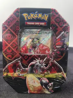 Pokemon TCG Scarlet & Violet Paldean Fates Charizard ex 4 Pack Tin - New Sealed - Image 1
