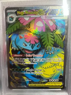 2025 Pokemon Meg En-Mega Evolution #155 Mega Venusaur Ex Ultra Rare PSA 9 - Image 3