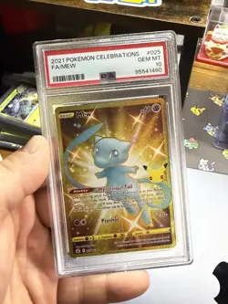 Mew 025/025 PSA 10 HYPER RARE 2021 Pokemon Celebrations - Image 1
