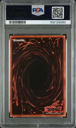 2002 YU-GI-OH! LOB-LEGEND OF BLUE EYES WHITE DRAGON #000 TRI-HORNED DRAGON PSA 9 - Image 2