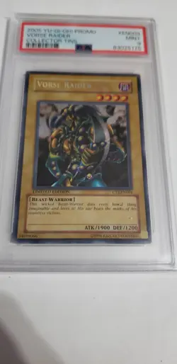 2005 Yu-Gi-Oh! Vorse Raider CT2 Limited Edition Secret Rare PSA 9 - Image 1