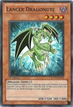 Lancer Dragonute - EXVC-EN091 - Super Rare - Unlimited Edition Lightly Played Ex - Image 1