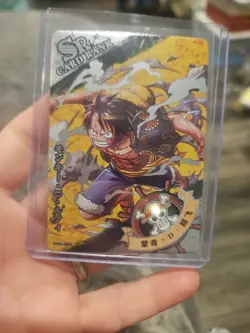 One Piece Holo Foil OPO1-SR01 Collector Trading Card Monkey D. Luffy - Image 1