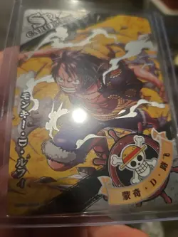 One Piece Holo Foil OPO1-SR01 Collector Trading Card Monkey D. Luffy - Image 3