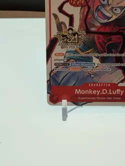 One Piece TCG Monkey D. Luffy 3rd Anniversary Promo Alt Art ST01-012 - Image 4