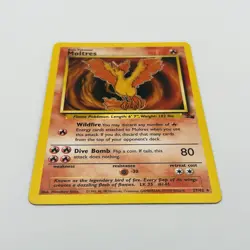 Moltres - 27/62 - Pokemon Fossil Unlimited Rare Card WOTC VLP - Image 2