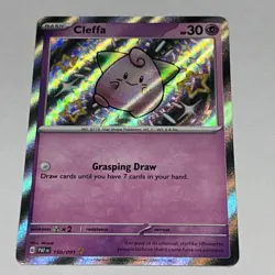 Pokemon Paldean Fates Cleffa Holo Rare Card 150/091 NM - Image 1