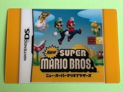New Super Mario Bros Nintendo DS Wafer history card Nintendo BANDAI Japanese - Image 1