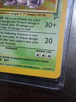 Nidoking 011/102 Base Set Holo Rare Pokemon TCG Card - Image 5