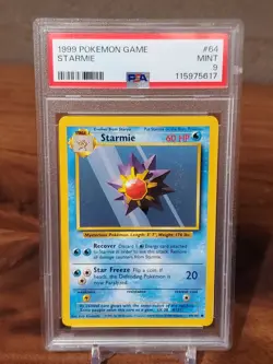 1999 Pokemon Starmie 064/102 Base Set Regular PSA 9 - Image 1