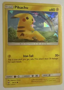 Pikachu-Shining Legends-028/073 Sequin Holo (General Mills) Pokemon TCG - Image 2