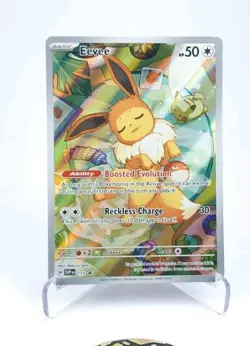 Eevee SVP 173 Black Star Promo Prismatic Evolutions ETB Pokemon Card Holo ENG - Image 1