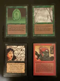 Vintage Magic The Gathering MTG Beta Edition Collection 8 Cards Lifeforce, Fog - Image 1