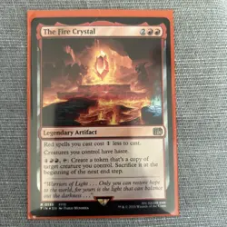 MTG ~ The Fire Crystal (Foil) ~ Final Fantasy ~ Near Mint ~ Rare - Image 1