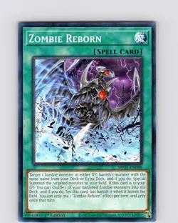 Yu-Gi-Oh TCG Zombie Reborn MP23-EN098 1st Edition Common Card NM - Image 1