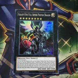 Yugioh Galaxy-Eyes Full Armor Photon Dragon CROS-EN095 Super Rare 1st Edition NM - Image 1