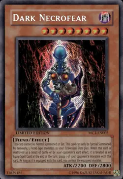 Dark Necrofear - Secret Rare Limited Edition MC1-EN005 - HP - YuGiOh - Image 1