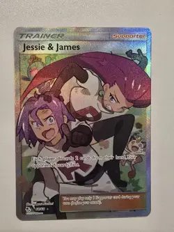 Jessie & James Full Art Holo Card 68/68 Hidden Fates Pokemon TCG - Image 1