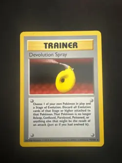 Pokemon Card - Devolution Spray Base Set (Shadowless) 72/102 Rare LP - Image 1