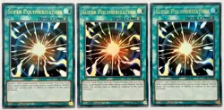 3 x DUDE-EN040 Super Polymerization - Ultra Rare 1st Edition LP/NM YuGiOh Cards - Image 1