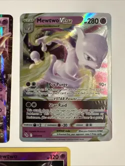Pokemon MEWTWO 3 Card Lot ~ Reverse Holo EX VStar - Image 4