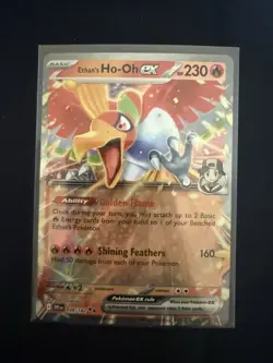 Ethan's Ho-Oh EX Double Rare Holo Card 39/182 NM+ Destined Rivals Pokemon TCG - Image 1