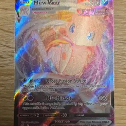 Pokemon TCG Mew VMAX 114/264 Fusion Strike Ultra Rare Full Art Card - Image 1