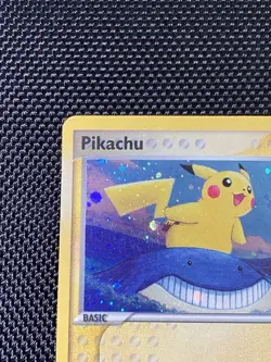 Pokemon Card - Error Inverted Back Holo Bleed Pikachu POP Series 5 12/17 2007 - Image 3