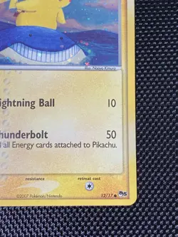 Pokemon Card - Error Inverted Back Holo Bleed Pikachu POP Series 5 12/17 2007 - Image 5