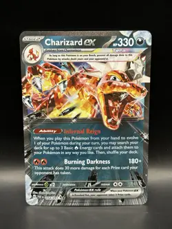 Charizard ex 054/091 - Pokemon Paldean Fates Card - NM - Image 1