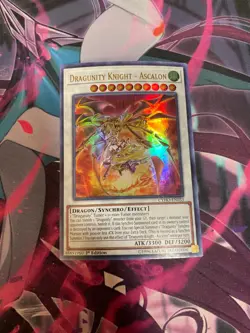 YUGIOH - DRAGUNITY KNIGHT ASCALON - ULTRA RARE - CYHO - 1ST ED - NM - Image 1
