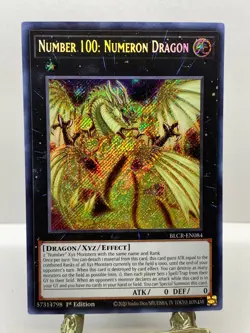 NUMBER 100: NUMERON DRAGON BLCR-EN084 YU-GI-OH HOLO 1st Edition - Image 1