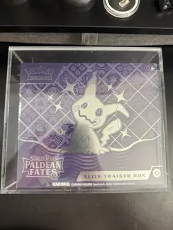 Sealed Pokemon Paldean Fates Elite Trainer Box With Acrylic Case - Image 1