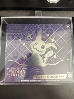 Sealed Pokemon Paldean Fates Elite Trainer Box With Acrylic Case - Image 3