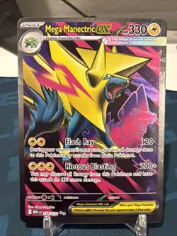 Mega Manectric ex 158/132 English MEG EN-Mega Evolutions Ultra Rare Pokemon Card - Image 1