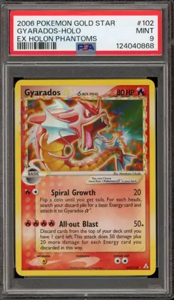 Pokemon Gyarados Gold Star EX Holon Phantoms Holo Rare #102 PSA 9 Mint - Image 1