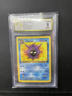 CLOYSTER Fossil 1ST EDITION UNCOMMON Pokemon Card 32/62 CGA 8 - Image 1