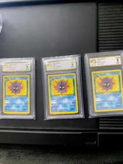 CLOYSTER Fossil 1ST EDITION UNCOMMON Pokemon Card 32/62 CGA 8 - Image 3