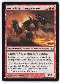 Archetype of Aggression Normal U Born of the Gods 88 NM - Image 1