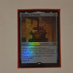 Hammer of Nazahn Double Masters Rare Foil Legendary Artifact Equipment 260 - Image 1
